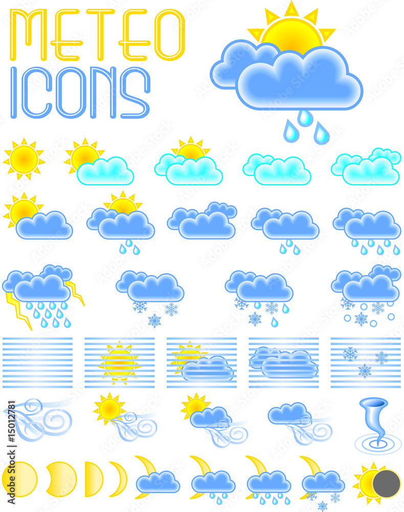 Set di icone meteo