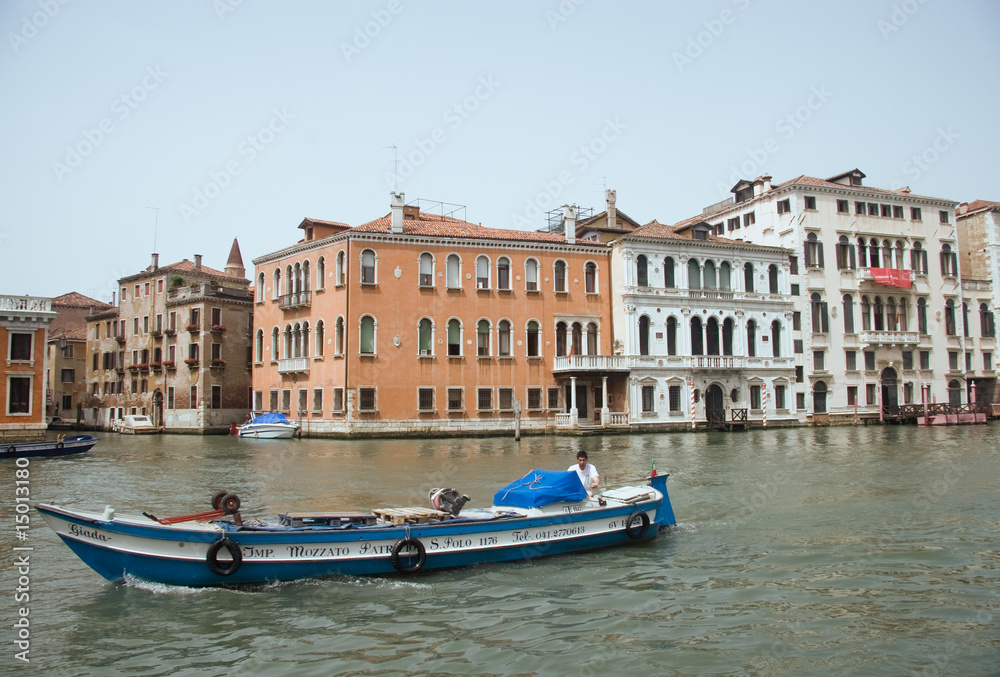 Boat in venetian water