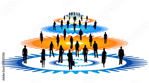Illustration of business people
