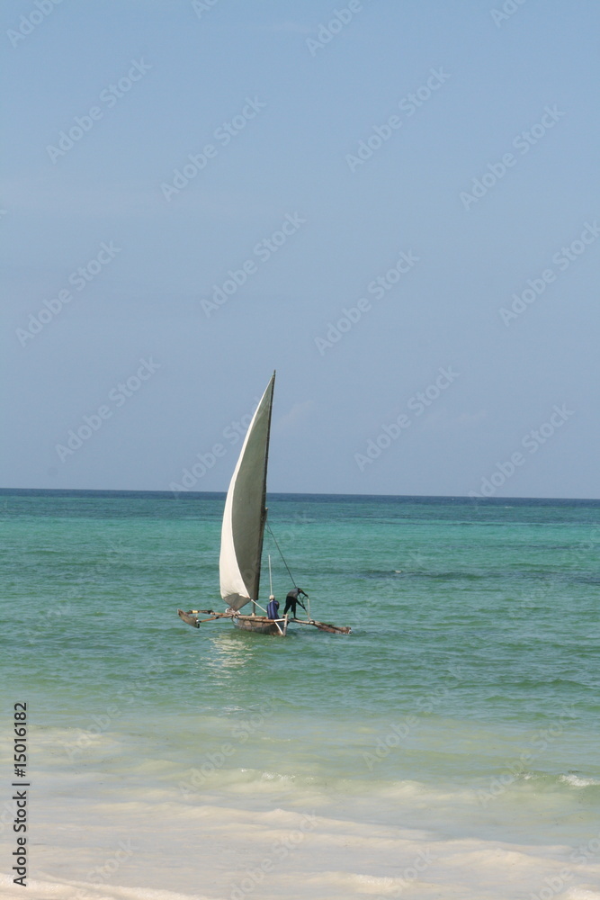 Obraz premium Dhau vor Sansibar