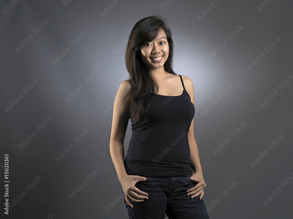 Casual Young Asian Woman Casual Young Asian Woman