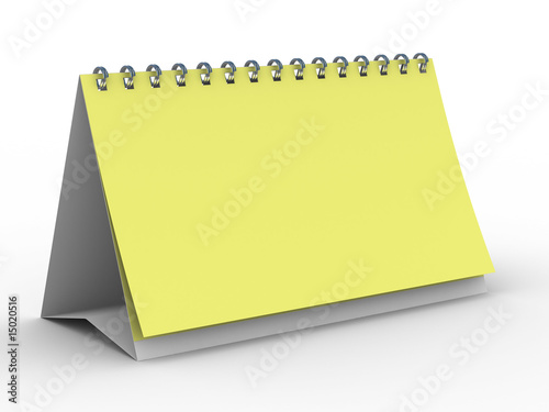 Notebook on white backgroun...