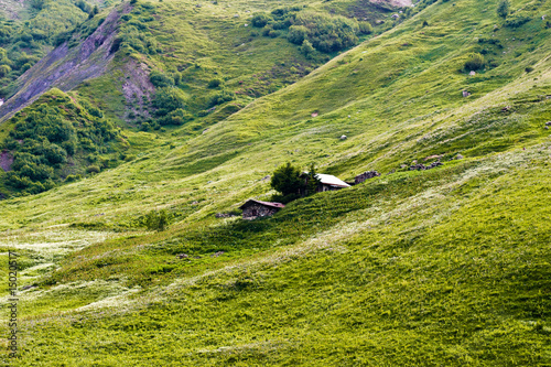 Maison dans les alpages photo