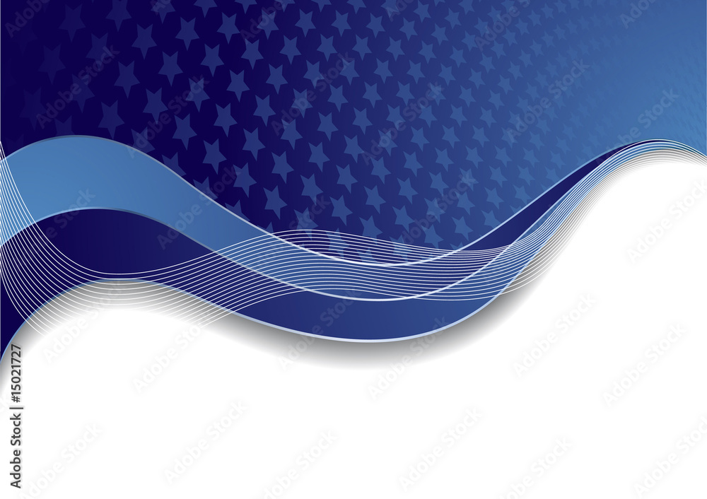 Vector blue template with star; clip-art Stock Vector | Adobe Stock