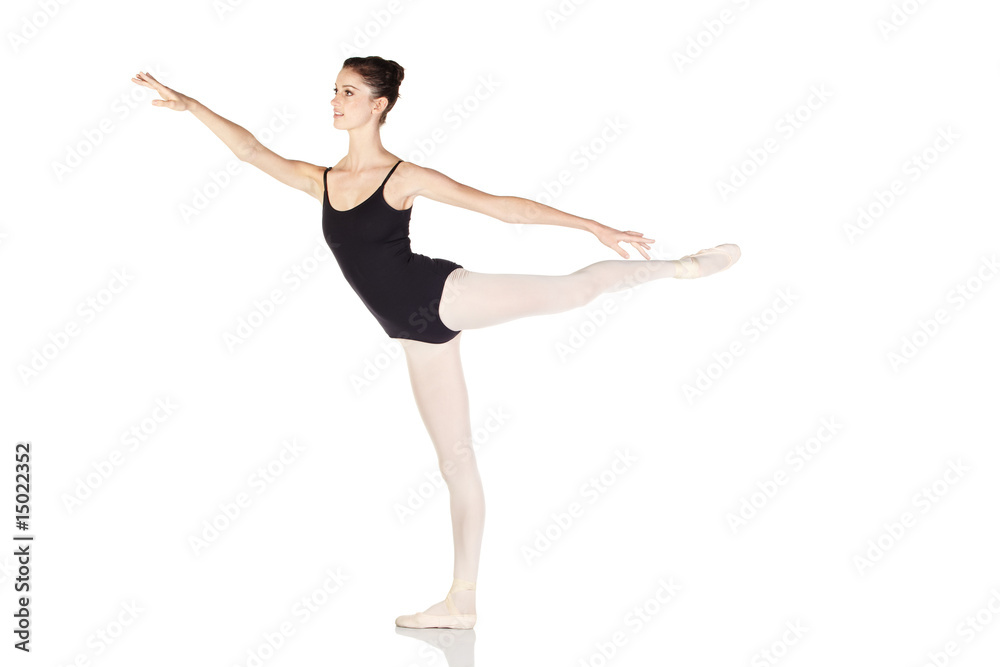 Young caucasian ballerina