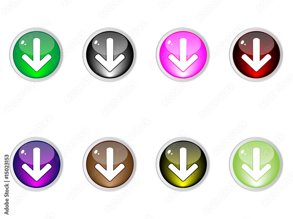 download buttons vector illustration