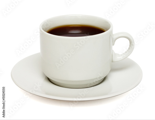 Wallpaper Mural White mug of coffee isolated Torontodigital.ca