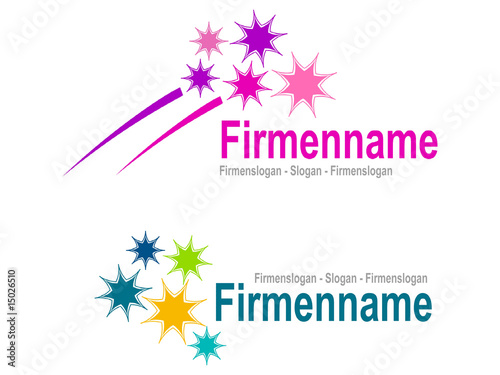 Firmenlogo violette Sternchen