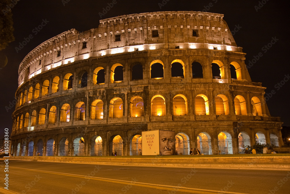 Coloseum by night