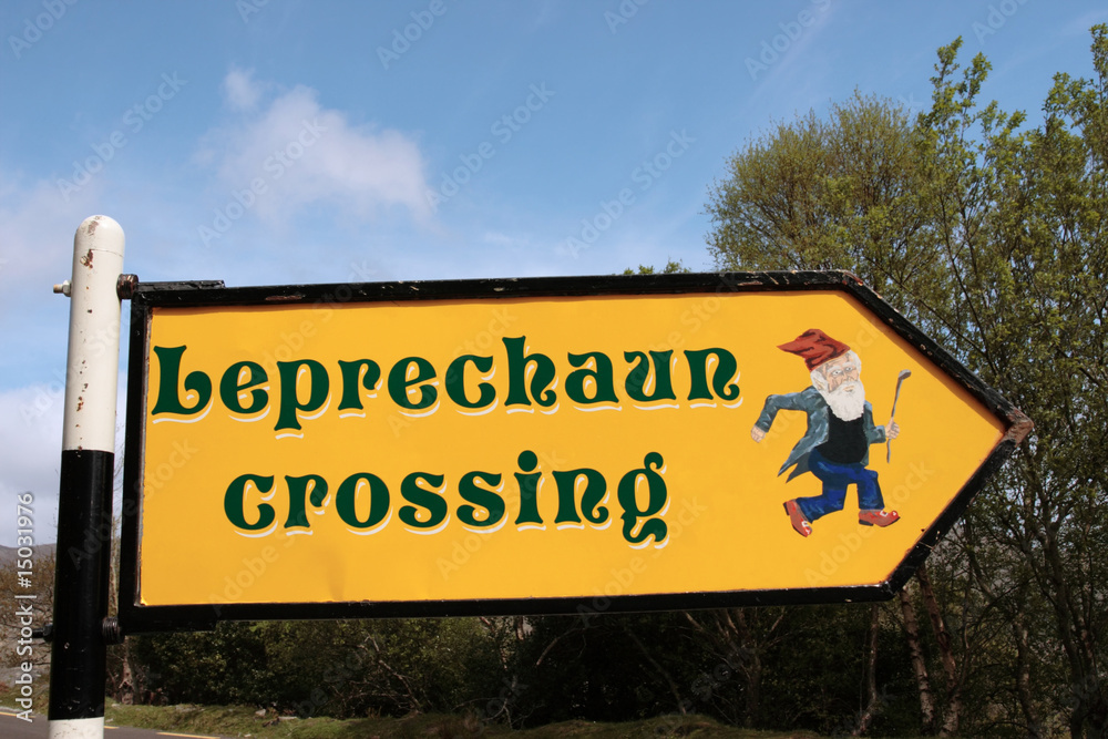 leprechaun sign post