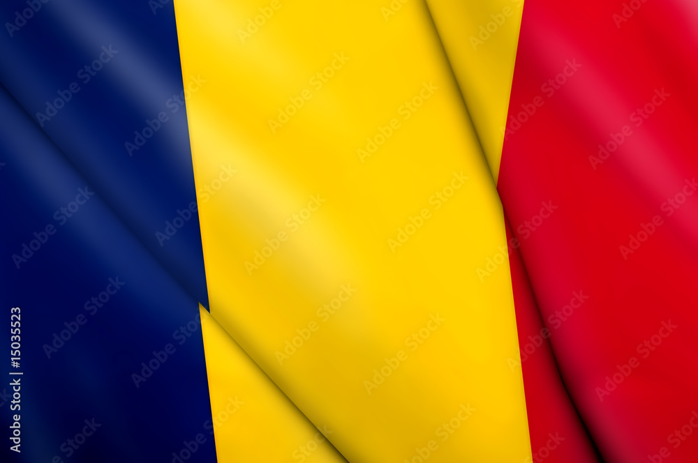 Obraz premium Flag fo Chad