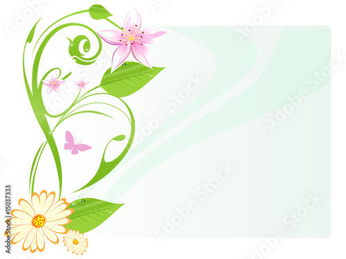 fond fleuri