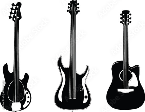 guitars collection - vector