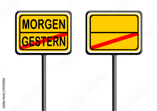 Information als Schild