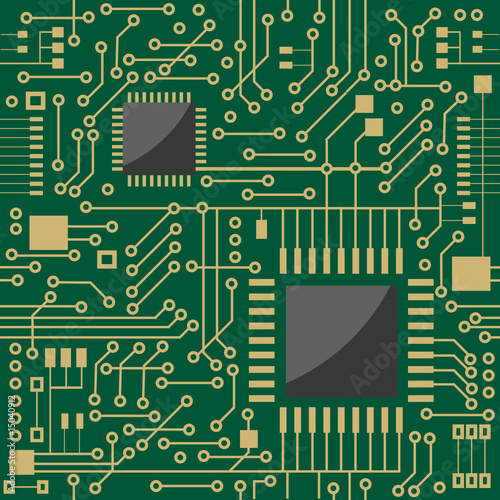 Seamless microcircuit as a technology concept or background