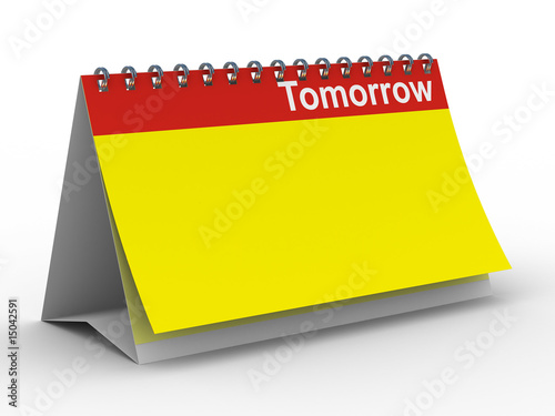 Calendar for tomorrow on wh...