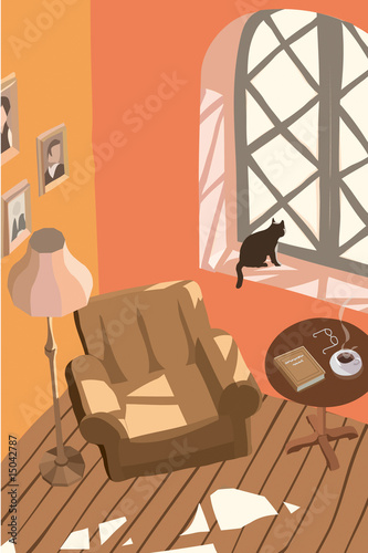 コーヒーブレイクと黒猫