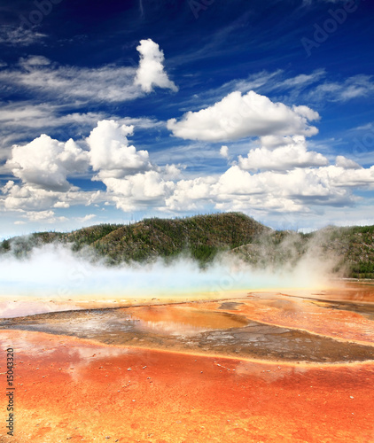 Midway Geyser Basin in Yellowstone