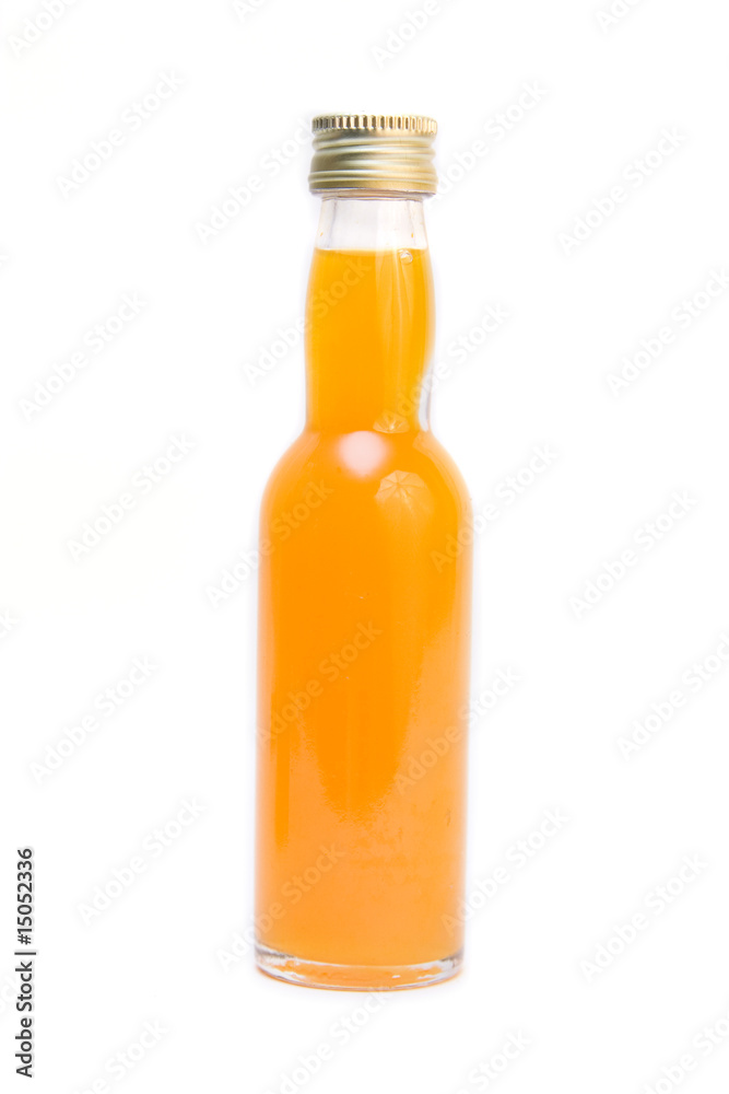 bottle of orange liqueur isolated on white bottle of orange liqueur isolated on white