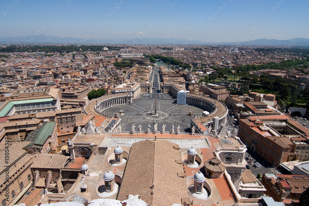 Wide view of Rome