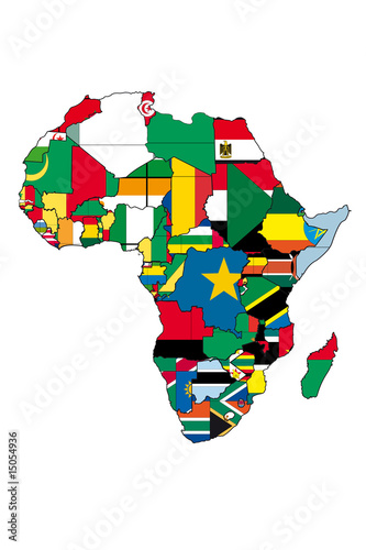 Afrique en drapeaux