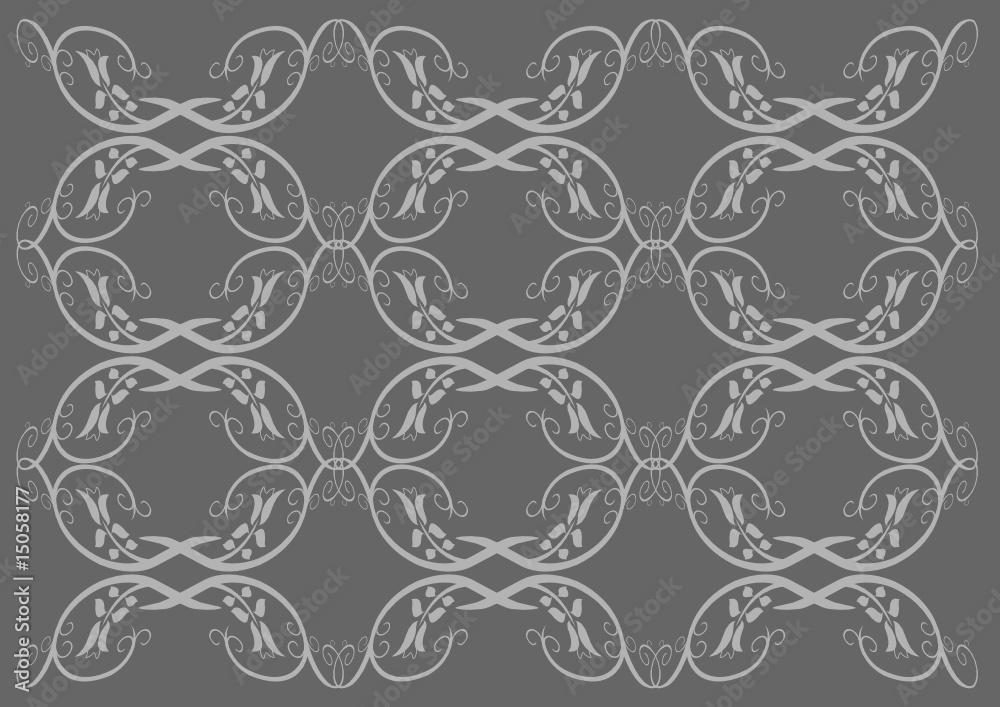 Blumen Desin mit Tribal als Hintergrund Blumen Desin mit Tribal als Hintergrund