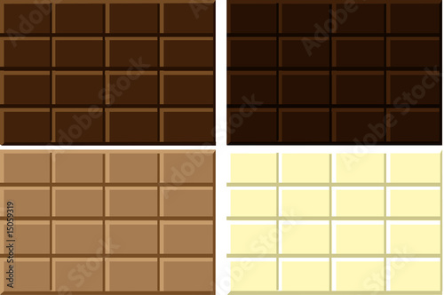 Stecche di cioccolato a 4 gusti photo