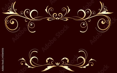 Vintage gold frame