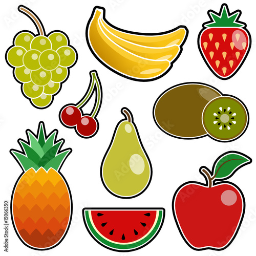 fruit icon set
