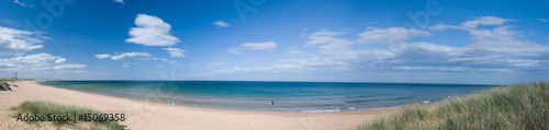 Peterhead Beach Panorama, Scotland photo