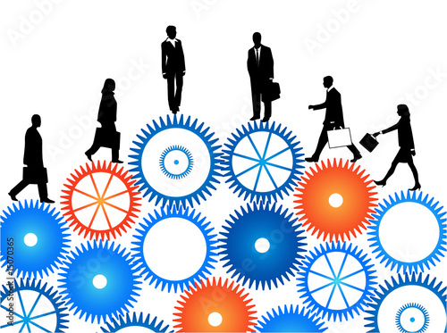 Illustration of business people