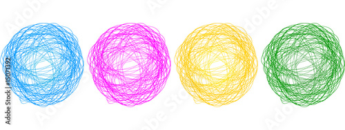 vector illustration of CMYK colors