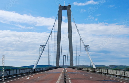 Högakustenbrücke Fahrbahnmitte