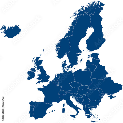 Europe Map with Iceland