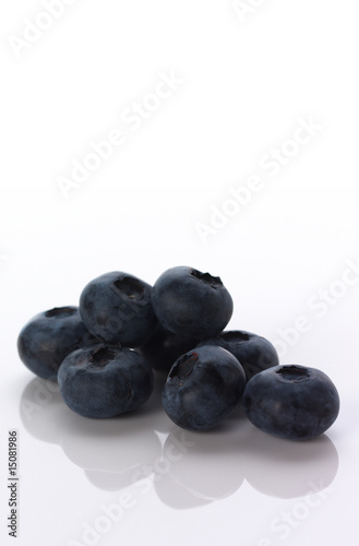 Isolated blueberries