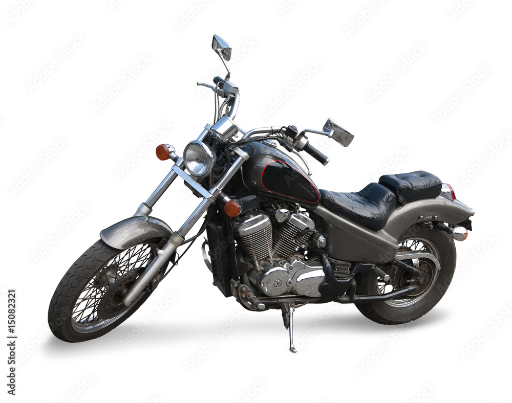 Fototapeta premium Black motor cycle