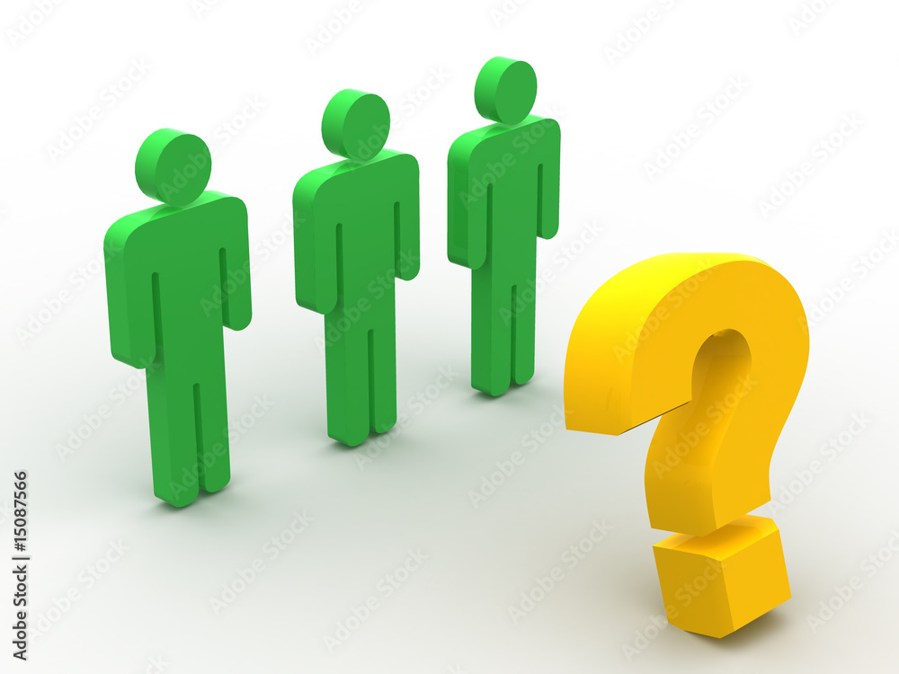 man and question man and question
