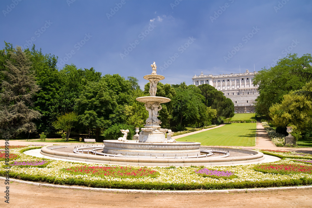 Fountain of Campo del Moro, Madrid, Spain