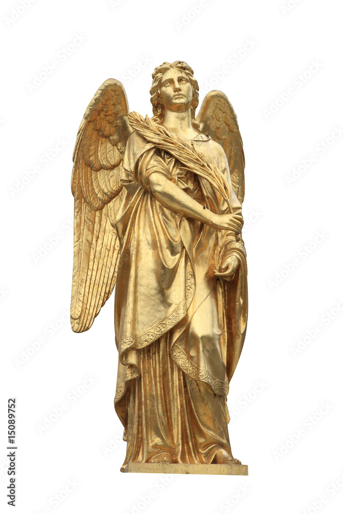 Golden statue of angel