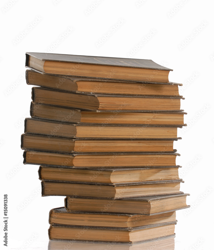 stack of books isolated on a white background stack of books isolated on a white background