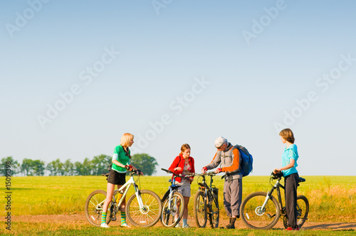 cyclists biking outdoors