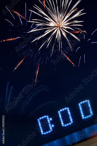 Silvester, Countdown zum Jahreswechsel, Feuerwerk, Prost Neujahr,  Mitternacht Stock-Foto | Adobe Stock