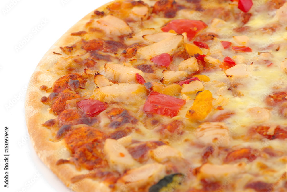 pizza poulet poivron fromage pizza poulet poivron fromage