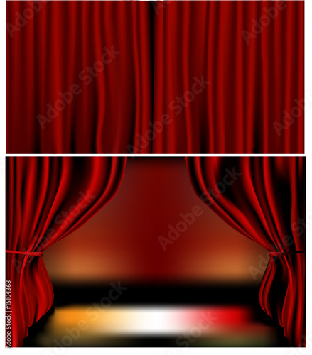 Red Velvet Curtains