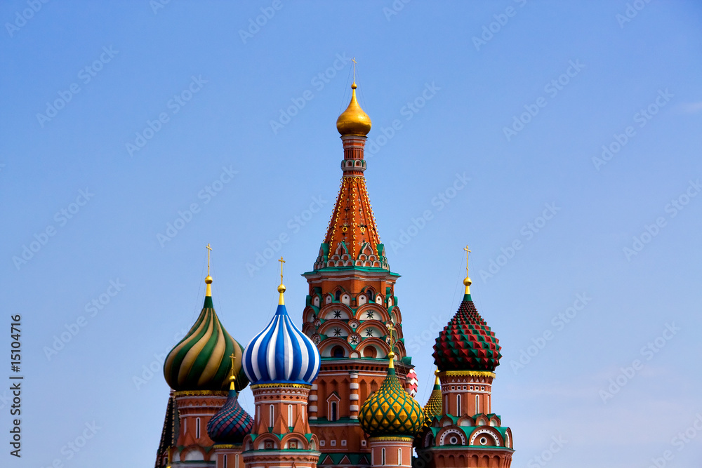 Obraz premium St. Basil's Cathedral on Red square, Moscow, Russia