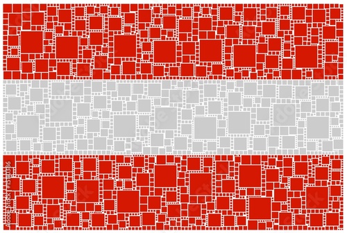 Fotografie Mosaico della bandiera austriaca