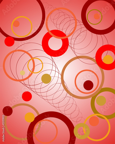 bunte retro kreise