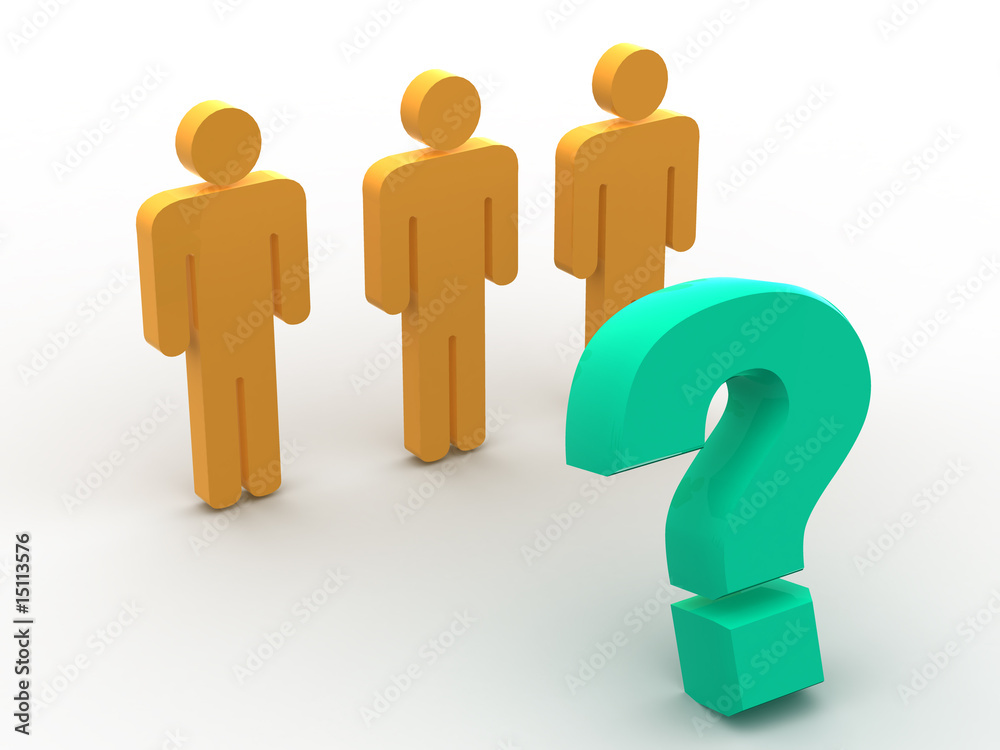 man and question