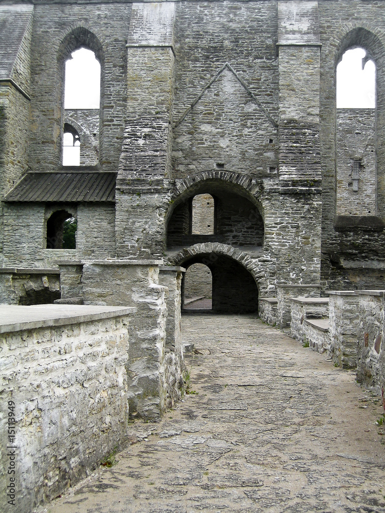 Ruins of St. Bridget's convent in Tallinn