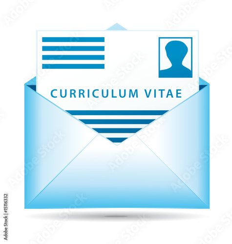 Curriculum vitae in a folder